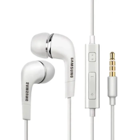 Écouteurs, Casque - Écouteurs Main Libre Jack 3.5mm Intra-Auriculaires Stéréo HF Samsung EHS64AVFWE - Blanc (Vrac), prix de gros