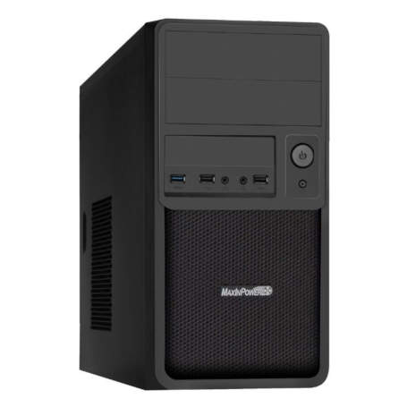 Boitier MicroATX MIP Smart avec alim 480w 1usb3 / 2 usb 2, noir mat