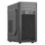 MicroATX MIP BLACK AERO+alim.480W, 1usb2/1usb3 +card reader Black