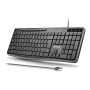 SPECTRA French AZERTY Wired Keyboard - NGS Ultra-Thin and Quiet with USB-A Connection