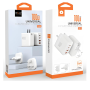 2 Port USB + 2 Type-C + 3 Connectors(EU-US-CN) 100W White Power Adapter - C213 (WUW)