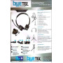 BlueTel Bluetooth and USB headset with BT892-BT microphone + free Bluetooth key adapter