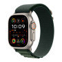 Apple Watch Ultra 2 Connected Watch GPS + Cellular 49mm Black Titanium Dark Green Alpine Loop - Large MX4T3 - New