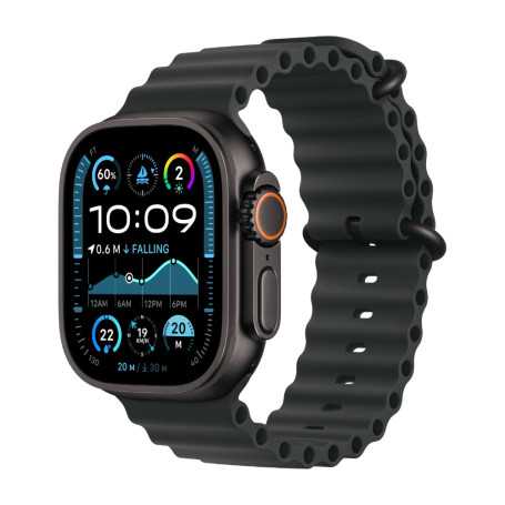 Apple Watch Ultra 2 Connected Watch GPS + Cellular 49mm Black Titanium - Black Ocean Band - MX4P3 - New