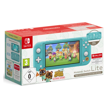 Console Switch Lite Nintendo Turquoise + Animal Crossing + Abonnement 12 Mois NSO