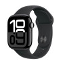 Montre Connectée Apple Watch Séries 10 GPS aluminium noir de jais 42 mm, Bracelet Boucle noir MWWE3 - Neuf