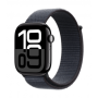 Montre Connectée Apple Watch Series 10 Cellular Boîtier Aluminium Noir de Jais 42 mm Boucle Sport Encre Violette MWX83 - Neuf