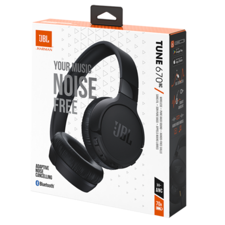 Bluetooth Headset  JBL Tune 670BT - Black