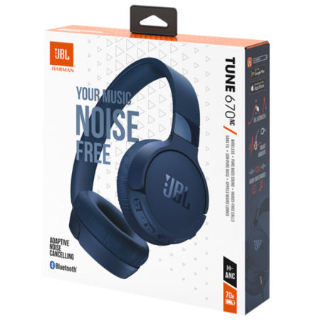 Bluetooth Headset JBL Tune 670BT - Blue