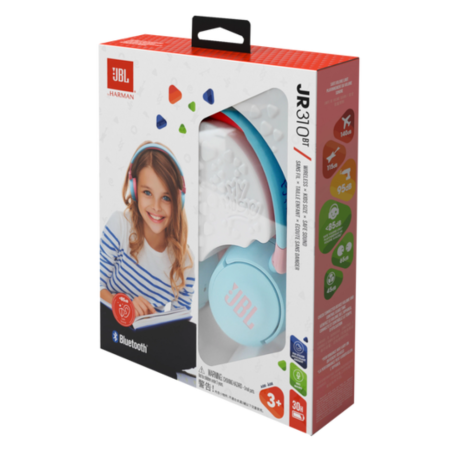 JBL JR310BT Bluetooth Headset For Kids - Blue