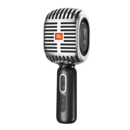 JBL KMC600 Bluetooth Karaoke Microphone - Silver