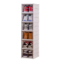 Plastic Shoe Storage Box - Six Layers - White - Foldable