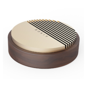 Parfum Voiture Gris Métallique 1 Recharge & Huile Essentielle Bois de Noye - Fraîcheur Élégante