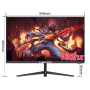 24" 180Hz Borderless IPS Display