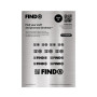 QR Code Stickers - FindR Sticker - Brushed Alloy - Sheet of 12 Silver Interactive Stickers