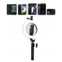 Selfie Support Smartphone Tripod with Bluetooth Ring Light 70cm