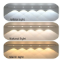 Wireless Motion Sensing Night Light for Cabinet - 60cm 6 LED - Space Silver