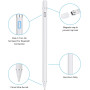 Stylet actif compatible avec Apple iPad - Blanc