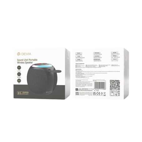 Enceinte portable sans fil Sound Lite1- Devia - Noir