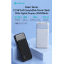 Power Bank 10000 mAh 22.5W Series Digital Display Compatible avec Type C / USB / Micro Devia série Smart EP198 - Blanc