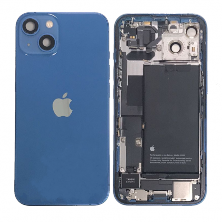 Back Cover Housing iPhone 13 Blue - Charging Connector + Battery (Original Dismantled) Grade AB