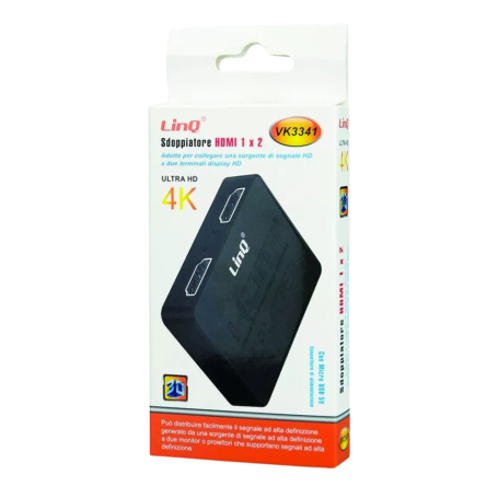 HDMI 4K 1 Input/2 Output Splitter LinQ VK3341