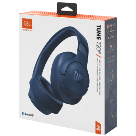 Earphone Bluetooth JBL Tune 720BT - Blue