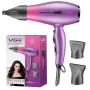 Foldable Hair Dryer 2000/2400W AC Motor Dual Voltage 2 Speeds VGR V461 Purple