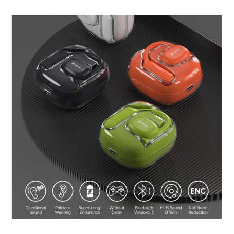 Écouteurs sans fil Bluetooth 12H Devia Star series OWS E2 - Vert