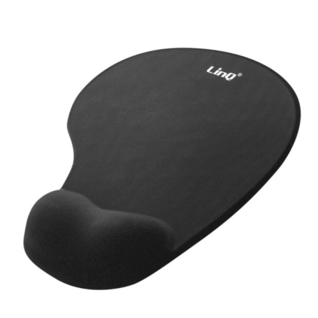 Tapis de Souris avec Protège Poignet Design LinQ - Noir MP2421