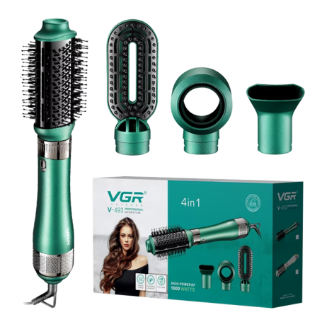 Brosse Chauffante 4 en 1 1000W Moteur DC VGR V493 Vert