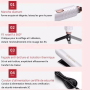 Hair Straightener 100-240V 70W DC Motor VGR V515 White