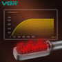 VGR V 560 Black Ceramic Coating Straightening Comb and Brush