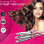 Styler Beauté Cheveux VGR V563 Rose 4 en 1 Professionnel