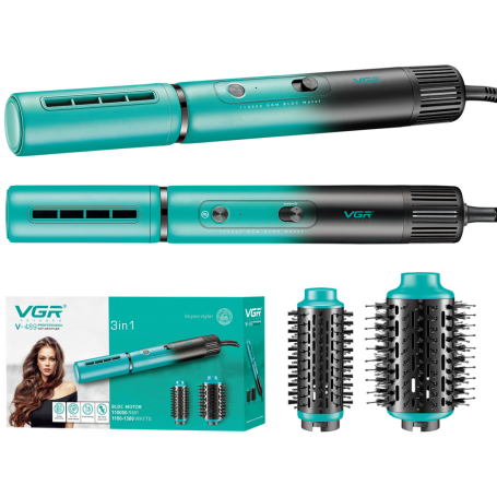 Brosse Chauffante 1100/1300W Moteur DC VGR V489 Vert