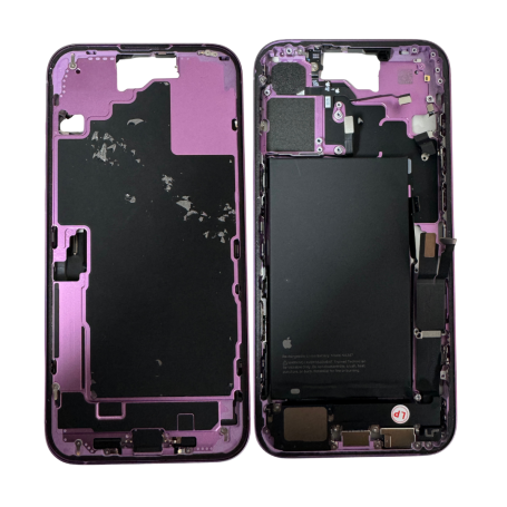 Chassis Arrière iPhone 16 Plus sans Vitre Arrière avec Batterie Rose (Origine Demonté) Grade A