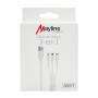 3 in 1 cable - USB to Lightning/Type-C/Micro 1M 20W (Mayline)