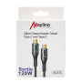 Type-C to Type-C Cable Nylon Braid 120W - Compatible iPhone/Samsung - Nylon Braid 1M (Mayline)