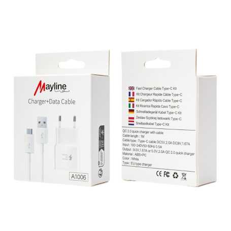 Fast Charger Kit USB to Type-C Cable 1M (Mayline)