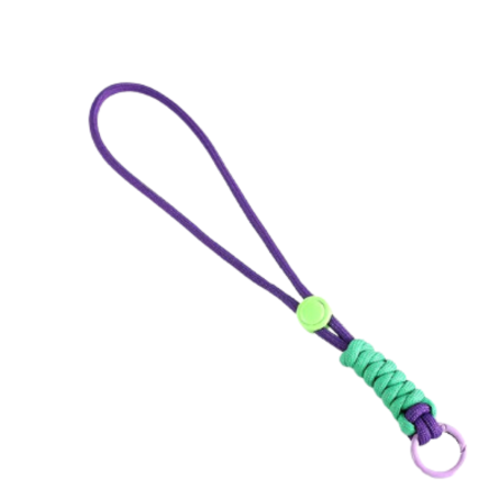 Lanière pour Téléphone Portable en Nylon - Violet Vert - 50cm