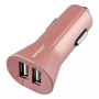 Verizon 24W 4.8A 2 Port USB Cigarette Lighter Charger Rose Gold