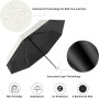 Parapluie Mini Compact Anti-UV avec Housse de Rangement - Noir