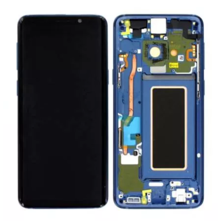 Screen Samsung Galaxy S9 5G Blue + Frame (Original Disassembled) - Grade A