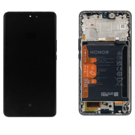 Screen Replacement for Huawei Honor Magic 6 Lite Black with Frame & Battery - Service Pack