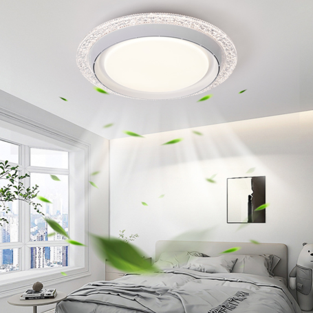 Ceiling Lamp with Propellerless Fan with Remote Control 120W