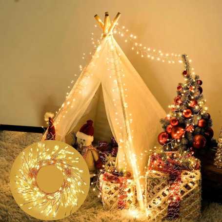 LED Copper Wire Garland Wedding Home Holiday Christmas Decoration Lights - USB - 3M 100 lights