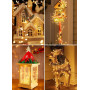 LED Copper Wire Garland Wedding Home Holiday Christmas Decoration Lights - USB - 1.5M 100 lights