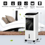 65W Portable Water Air Conditioner Air Cooler with Remote Control - White, EU Plug