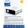 Full HD 1080p NeoPix 750 Smart LED Projector - 700 Lumens 3000:1 With WiFi Bluetooth PHILIPS