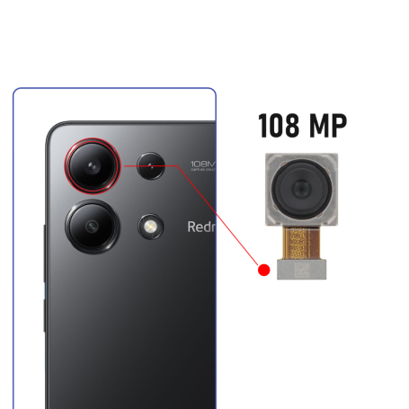 Xiaomi Redmi Note 13 4G Main Rear Camera 108MP